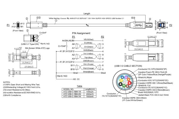 ATZ USB-C-3BM-xM_drwg