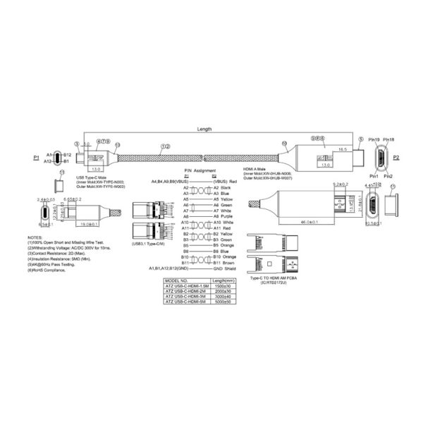 ATZ USB-C-HDMI-xxM_drawing